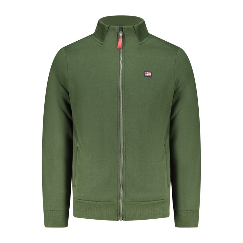 NORWAY 1963 FELPA CON ZIP UOMO VERDE