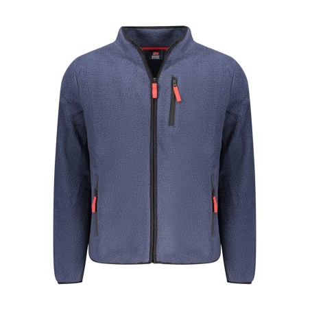 NORWAY 1963 FELPA CON ZIP UOMO BLU