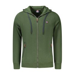 NORWAY 1963 FELPA CON ZIP UOMO VERDE