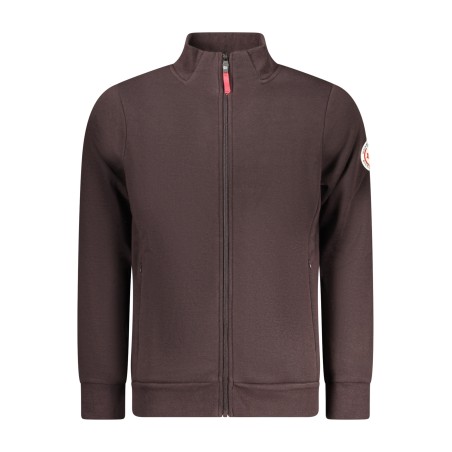 NORWAY 1963 FELPA CON ZIP UOMO MARRONE