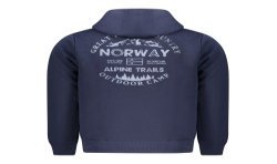 NORWAY 1963 FELPA CON ZIP UOMO BLU