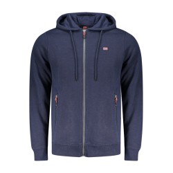 NORWAY 1963 FELPA CON ZIP UOMO BLU