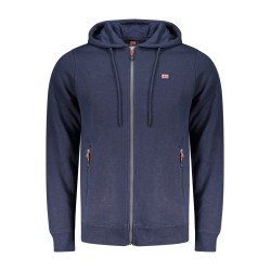 NORWAY 1963 FELPA CON ZIP UOMO BLU