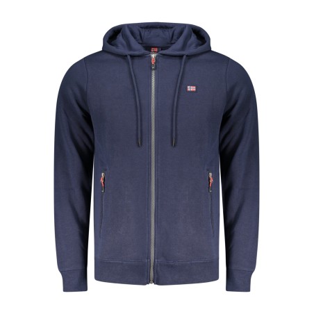 NORWAY 1963 FELPA CON ZIP UOMO BLU