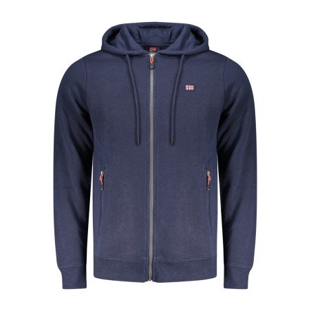 NORWAY 1963 FELPA CON ZIP UOMO BLU