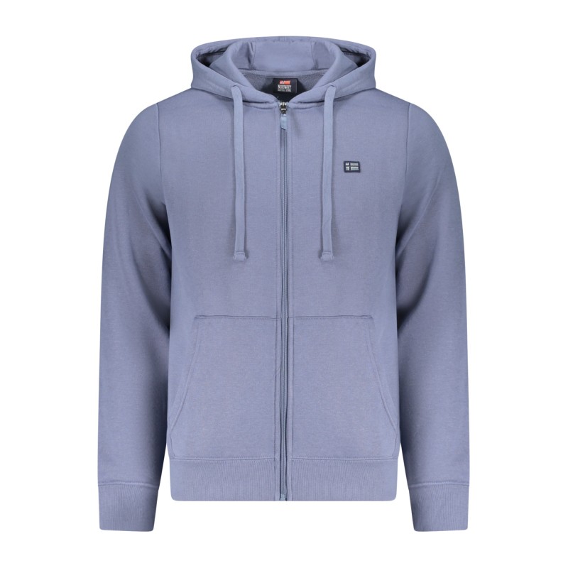 NORWAY 1963 FELPA CON ZIP UOMO BLU