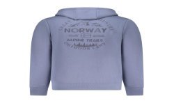 NORWAY 1963 FELPA CON ZIP UOMO BLU
