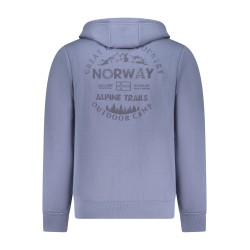 NORWAY 1963 FELPA CON ZIP UOMO BLU