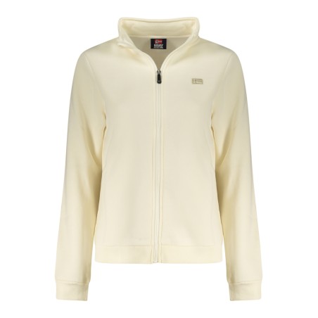 NORWAY 1963 FELPA CON ZIP DONNA BIANCO