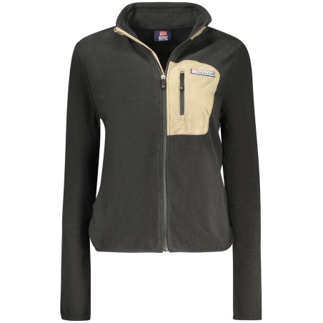 NORWAY 1963 FELPA CON ZIP DONNA NERO