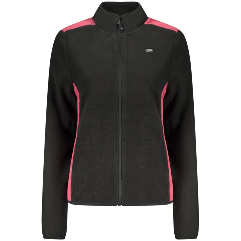 NORWAY 1963 FELPA CON ZIP DONNA NERO