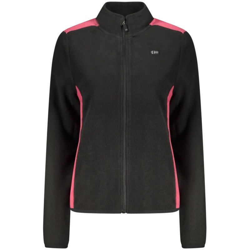 NORWAY 1963 FELPA CON ZIP DONNA NERO