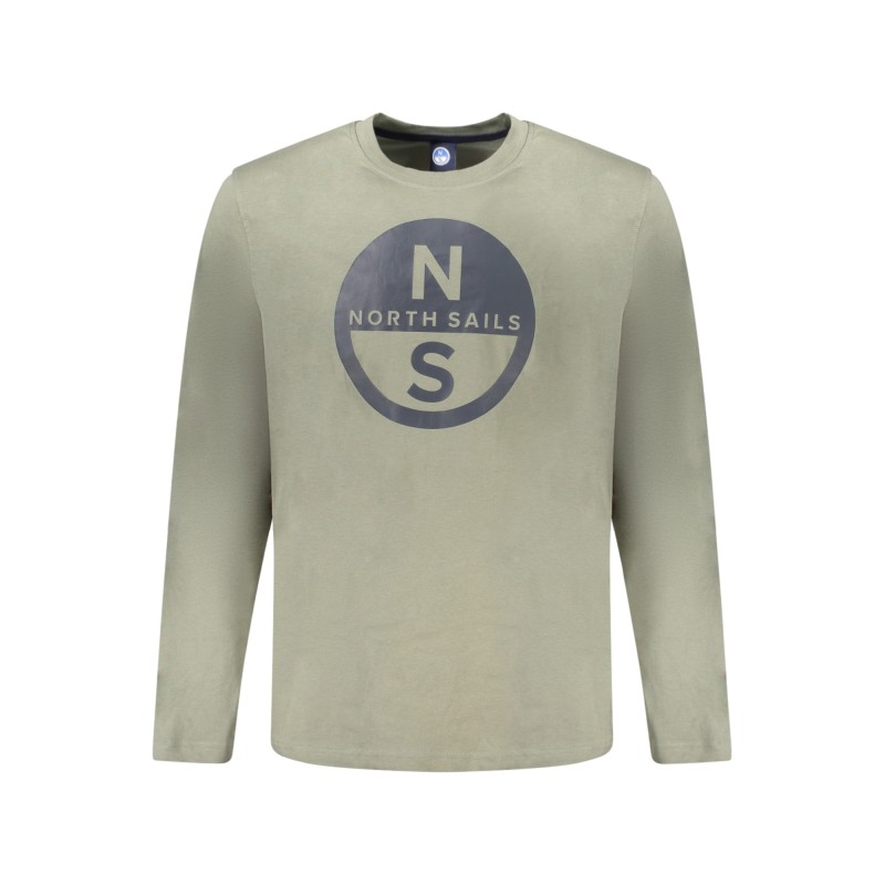 NORTH SAILS T-SHIRT MANICHE LUNGHE UOMO VERDE