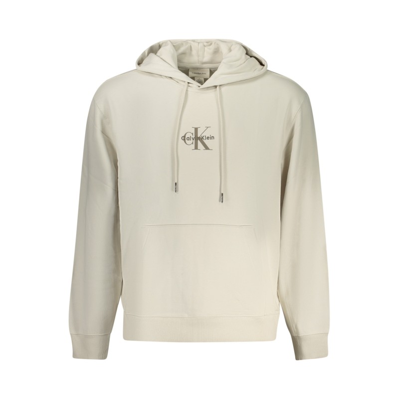 CALVIN KLEIN FELPA SENZA ZIP UOMO BEIGE