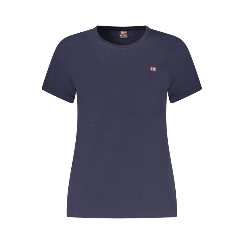 NORWAY 1963 T-SHIRT MANICHE CORTE DONNA BLU