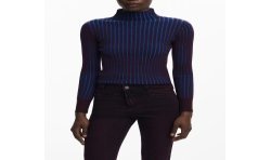 DESIGUAL MAGLIA DONNA MARRONE