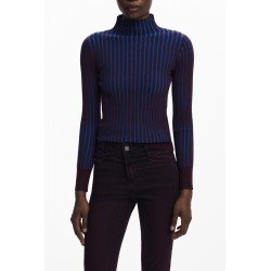 DESIGUAL MAGLIA DONNA MARRONE