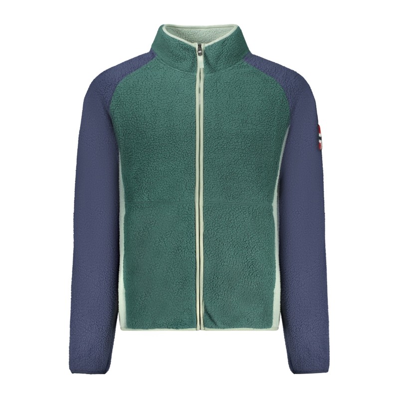 NORWAY 1963 FELPA CON ZIP UOMO VERDE
