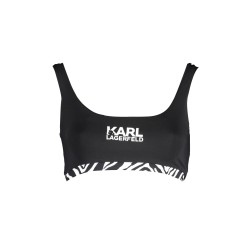 KARL LAGERFELD BEACHWEAR COSTUME PARTE SOPRA DONNA NERO