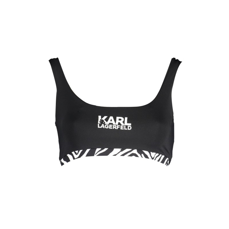 KARL LAGERFELD BEACHWEAR COSTUME PARTE SOPRA DONNA NERO