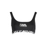 KARL LAGERFELD BEACHWEAR COSTUME PARTE SOPRA DONNA NERO