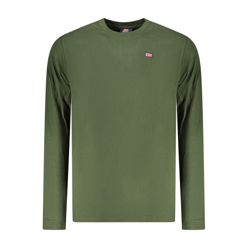 NORWAY 1963 T-SHIRT MANICHE LUNGHE UOMO VERDE