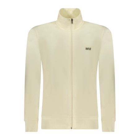 RIFLE FELPA CON ZIP UOMO BIANCO