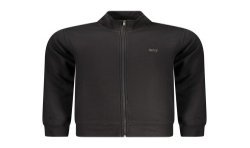 RIFLE FELPA CON ZIP UOMO NERO