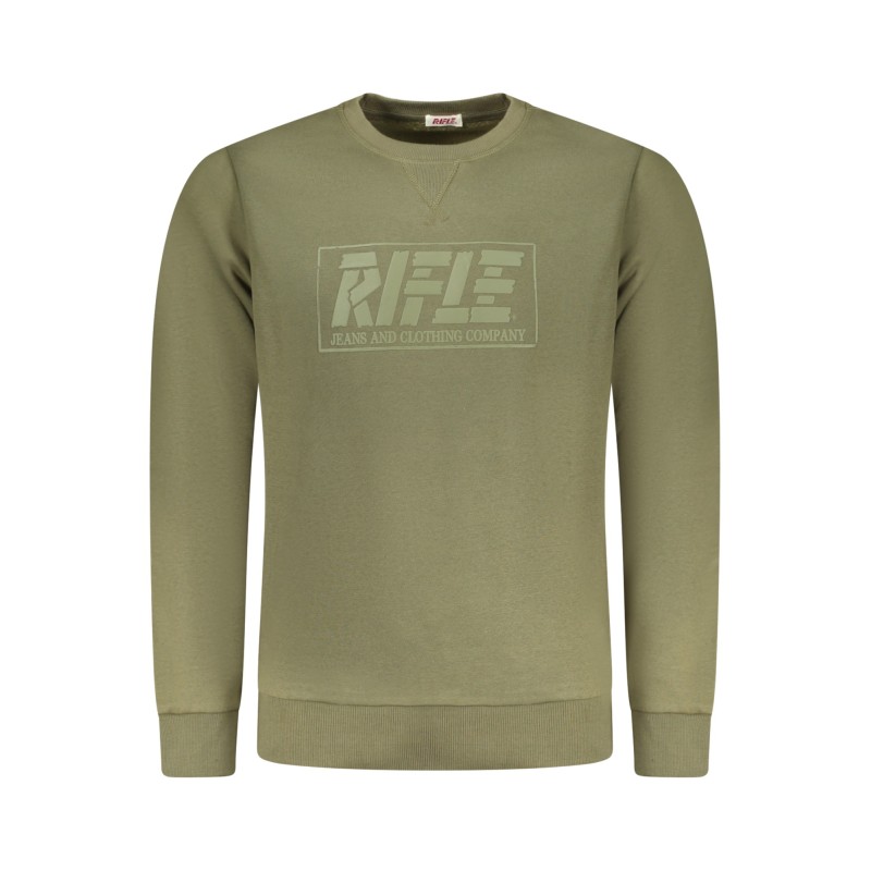 RIFLE FELPA SENZA ZIP UOMO VERDE