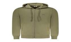 RIFLE FELPA CON ZIP UOMO VERDE