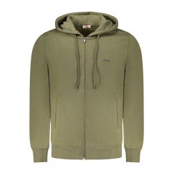 RIFLE FELPA CON ZIP UOMO VERDE