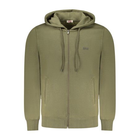 RIFLE FELPA CON ZIP UOMO VERDE