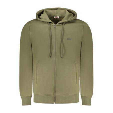 RIFLE FELPA CON ZIP UOMO VERDE