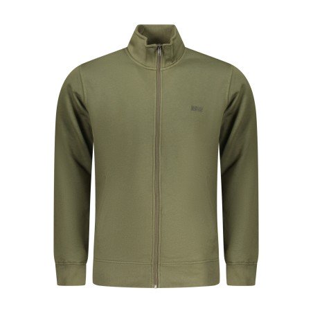 RIFLE FELPA CON ZIP UOMO VERDE