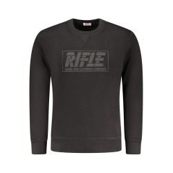 RIFLE FELPA SENZA ZIP UOMO NERO