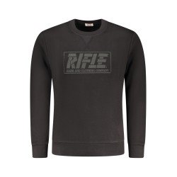 RIFLE FELPA SENZA ZIP UOMO NERO