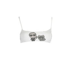 KARL LAGERFELD BEACHWEAR COSTUME PARTE SOPRA DONNA BIANCO