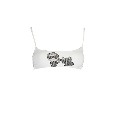 KARL LAGERFELD BEACHWEAR COSTUME PARTE SOPRA DONNA BIANCO