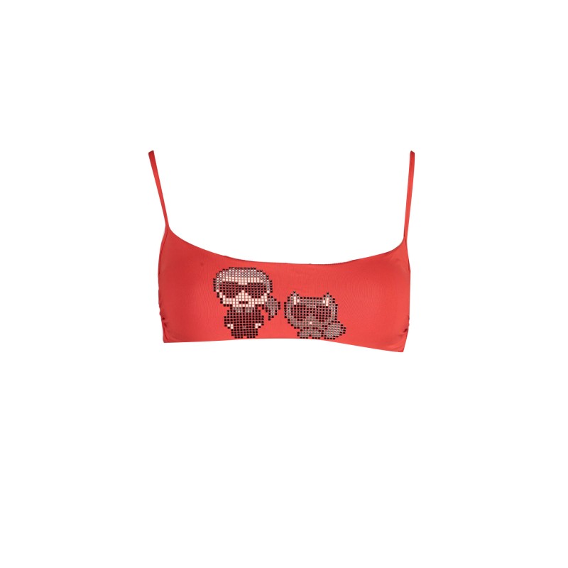 KARL LAGERFELD BEACHWEAR COSTUME PARTE SOPRA DONNA ROSSO