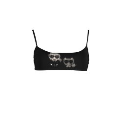 KARL LAGERFELD BEACHWEAR COSTUME PARTE SOPRA DONNA NERO