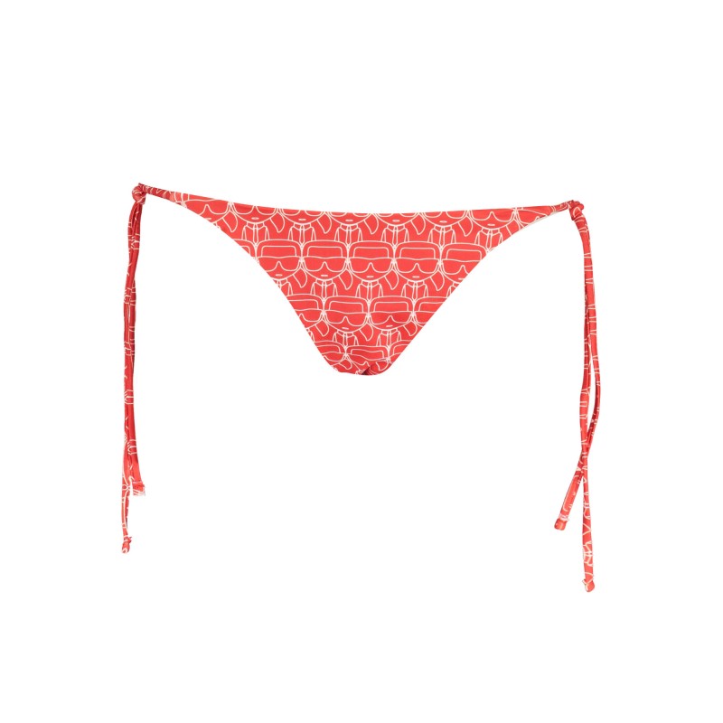 KARL LAGERFELD BEACHWEAR COSTUME PARTE SOTTO DONNA ROSSO