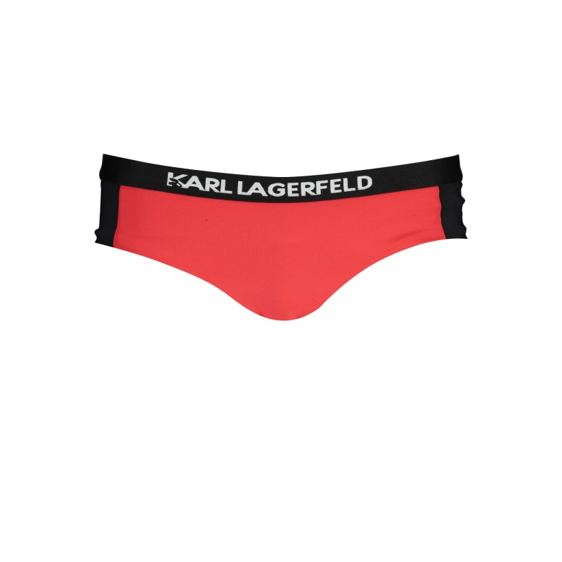 KARL LAGERFELD BEACHWEAR COSTUME PARTE SOTTO DONNA ROSSO