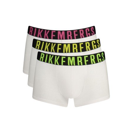 BIKKEMBERGS BOXER UOMO BIANCO