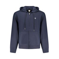 CALVIN KLEIN FELPA CON ZIP UOMO BLU