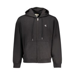 CALVIN KLEIN FELPA CON ZIP UOMO NERO