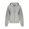 CALVIN KLEIN FELPA CON ZIP DONNA GRIGIO