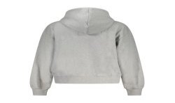 CALVIN KLEIN FELPA CON ZIP DONNA GRIGIO