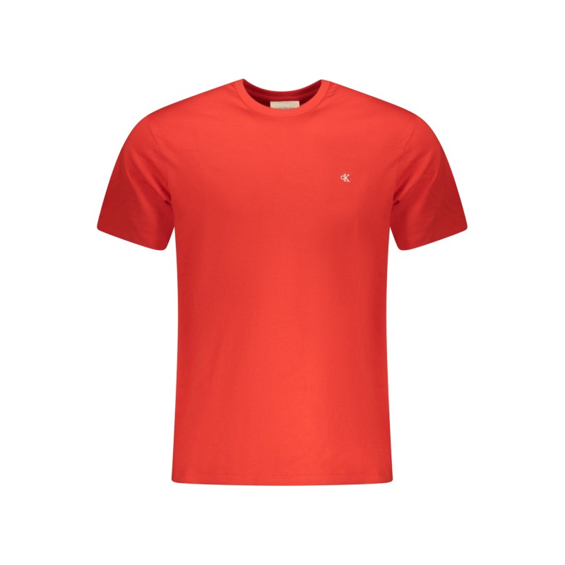 CALVIN KLEIN T-SHIRT MANICHE CORTE UOMO ROSSO