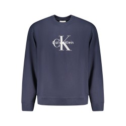 CALVIN KLEIN FELPA SENZA ZIP UOMO BLU