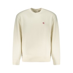 CALVIN KLEIN FELPA SENZA ZIP UOMO BIANCO